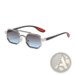 Octagonal Metal Steampunk Uv400 Fashion Sunglasses
