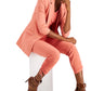 INC Women's Menswear Blazer Regular & Petite Sizes Pink Size Medium