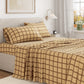 Turkish Cotton Flannel Sheet Set - Plaid & Stripe Collection