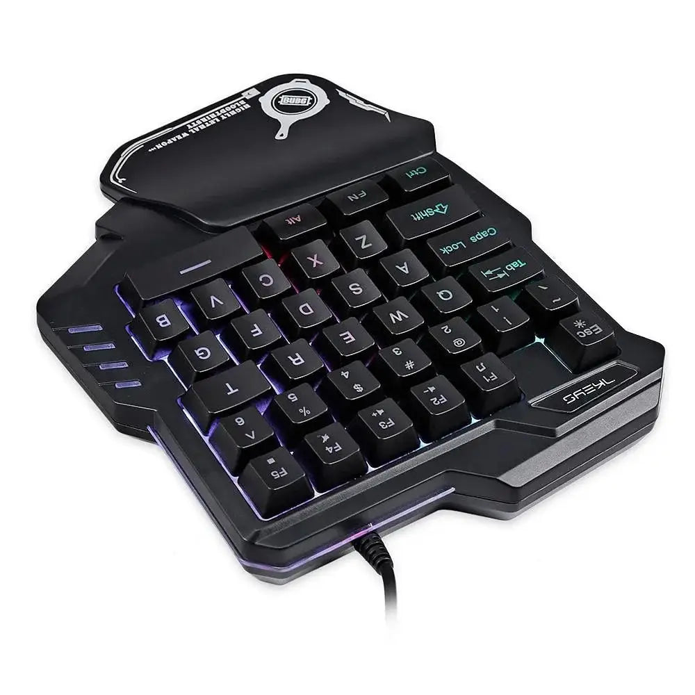 One Handed Rgb Mechanical Mini Gaming Keyboard