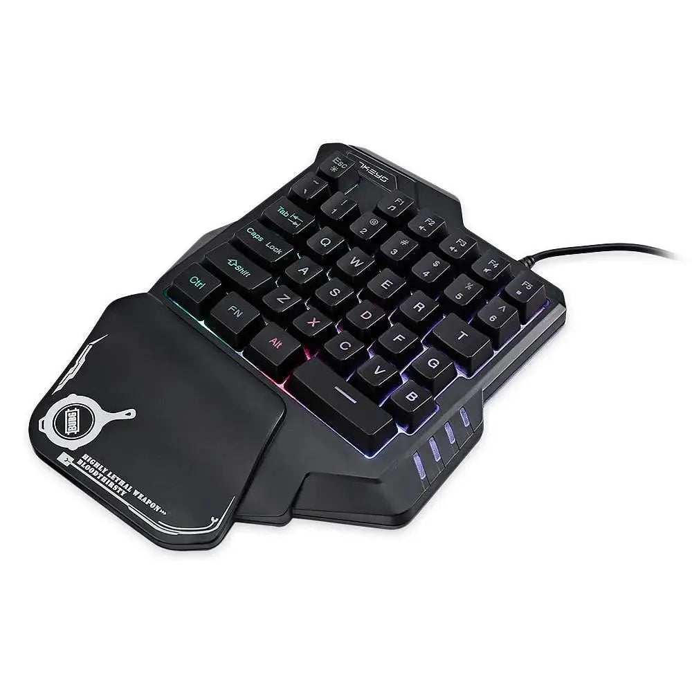One Handed Rgb Mechanical Mini Gaming Keyboard