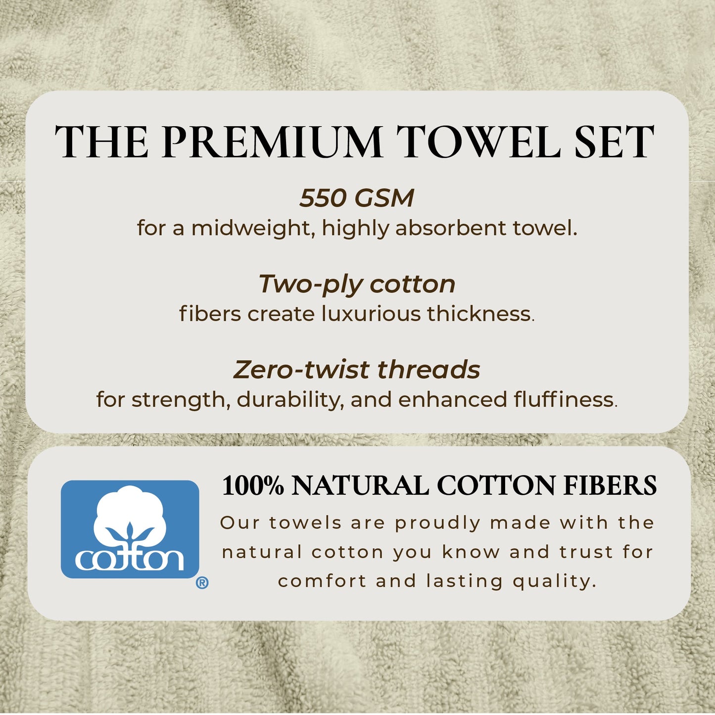 Luxury Cotton Towels - Karina Collection