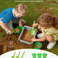 Outdoor Mud Kitchen for Kids with Canopy and Wheels