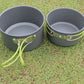 Arbaglobal 10 Piece Non Stick Camping Cookware Set