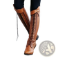 Over the Knee Leather Studded Riding Boots