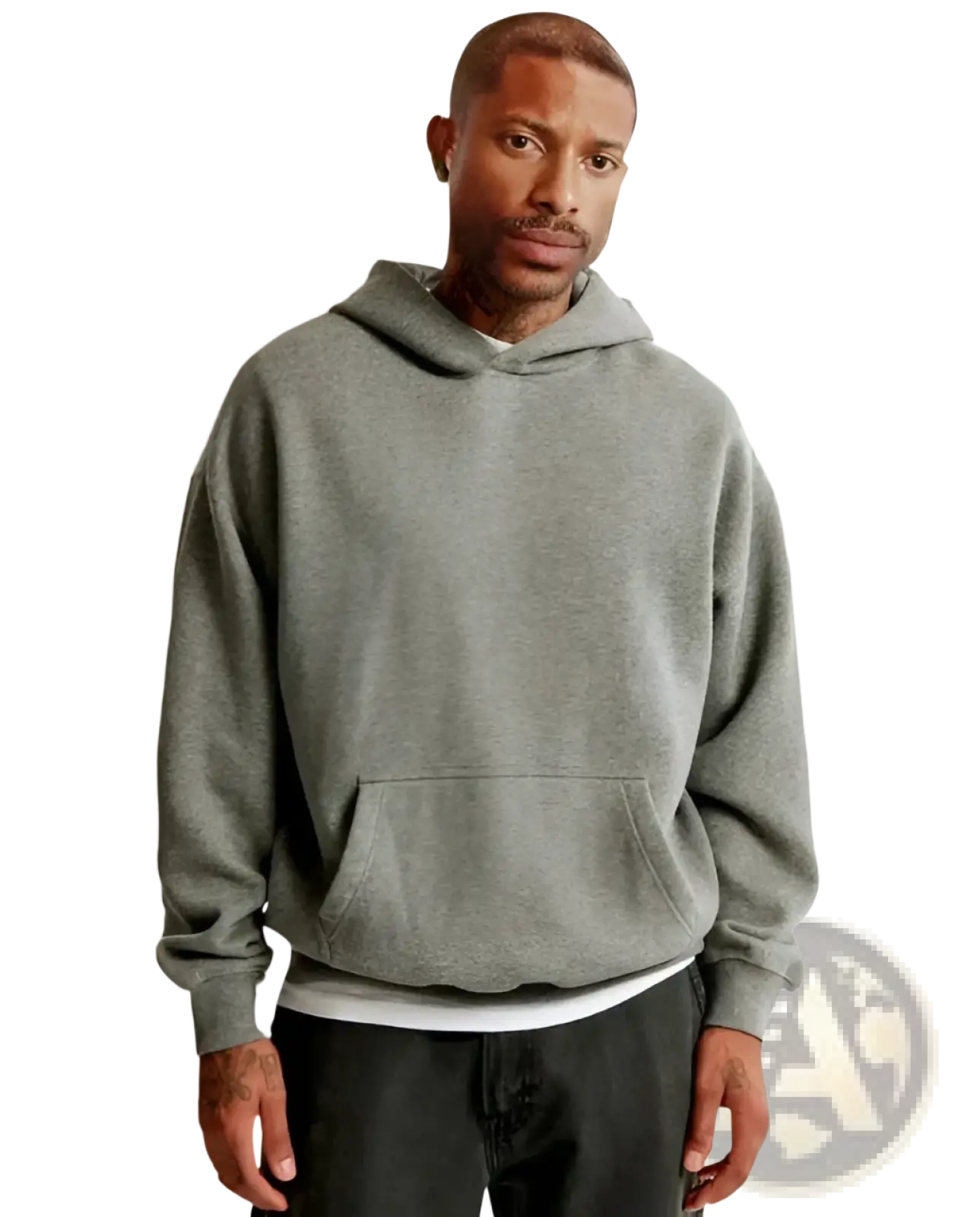 Oversized Leafy Camouflage Lantern Sleeve Hoodie