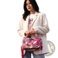 Oxford Cloth Floral Messenger Bag Retro Shoulder Purse