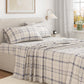 Turkish Cotton Flannel Sheet Set - Plaid & Stripe Collection