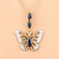 0.92 Carat Genuine Blue Sapphire and White Zircon .925 Sterling Silver Pendant