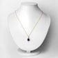 2.09 Carat Genuine Blue Sapphire and White Diamond 14K Yellow Gold Pendant