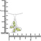 0.64 Carat Genuine Peridot .925 Sterling Silver Pendant