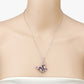 3.80 Carat Genuine Multi Stones .925 Sterling Silver Pendant