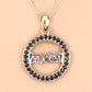 0.64 Carat Genuine Blue Sapphire .925 Sterling Silver Pendant