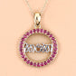 0.64 Carat Genuine Ruby .925 Sterling Silver Pendant