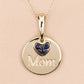 0.20 Carat Genuine Blue Sapphire .925 Sterling Silver Pendant