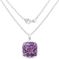 8.20 Carat Genuine Amethyst .925 Sterling Silver Pendant