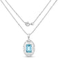 9.60 Carat Genuine Green Topaz .925 Sterling Silver Pendant