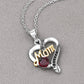 0.55 Carat Genuine Garnet and Black Spinel .925 Sterling Silver Pendant