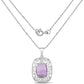 7.30 Carat Genuine Amethyst .925 Sterling Silver Pendant