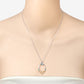 0.15 Carat Genuine Emerald .925 Sterling Silver Pendant