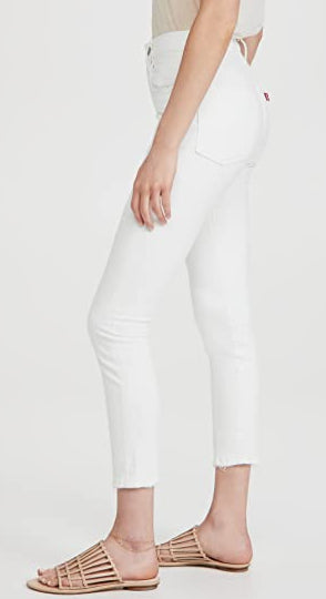 Levi's Women's 501 Skinny Jeans White Size 24/28-