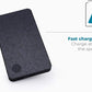 EINOVA Laptop Power Bank | Ultra-Fast 20,000mAh Slim Battery Pack in Pink - USB C + USB A, 63W Output | Charge 3 Devices at Once- Phones, Tablets, Laptops, 3ft Cable Included (Gray)