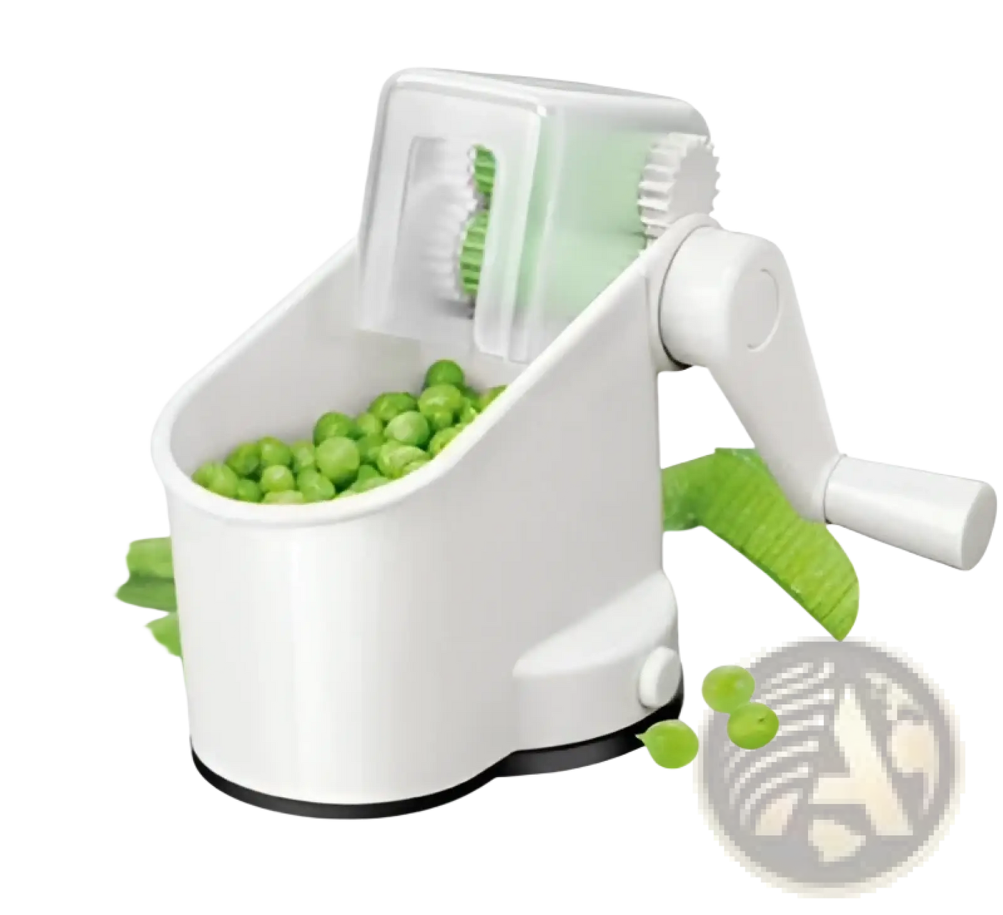 Pea Peeler Manual Hand Crank Vegetable Sheller Tool