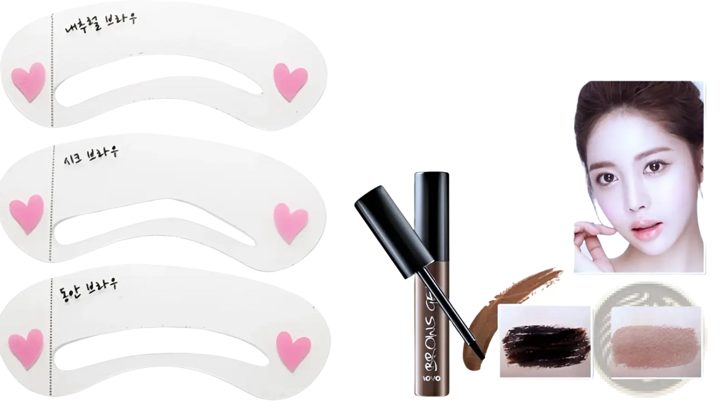 Peel off Eyebrow Tattoo Tint Waterproof Gel Kit