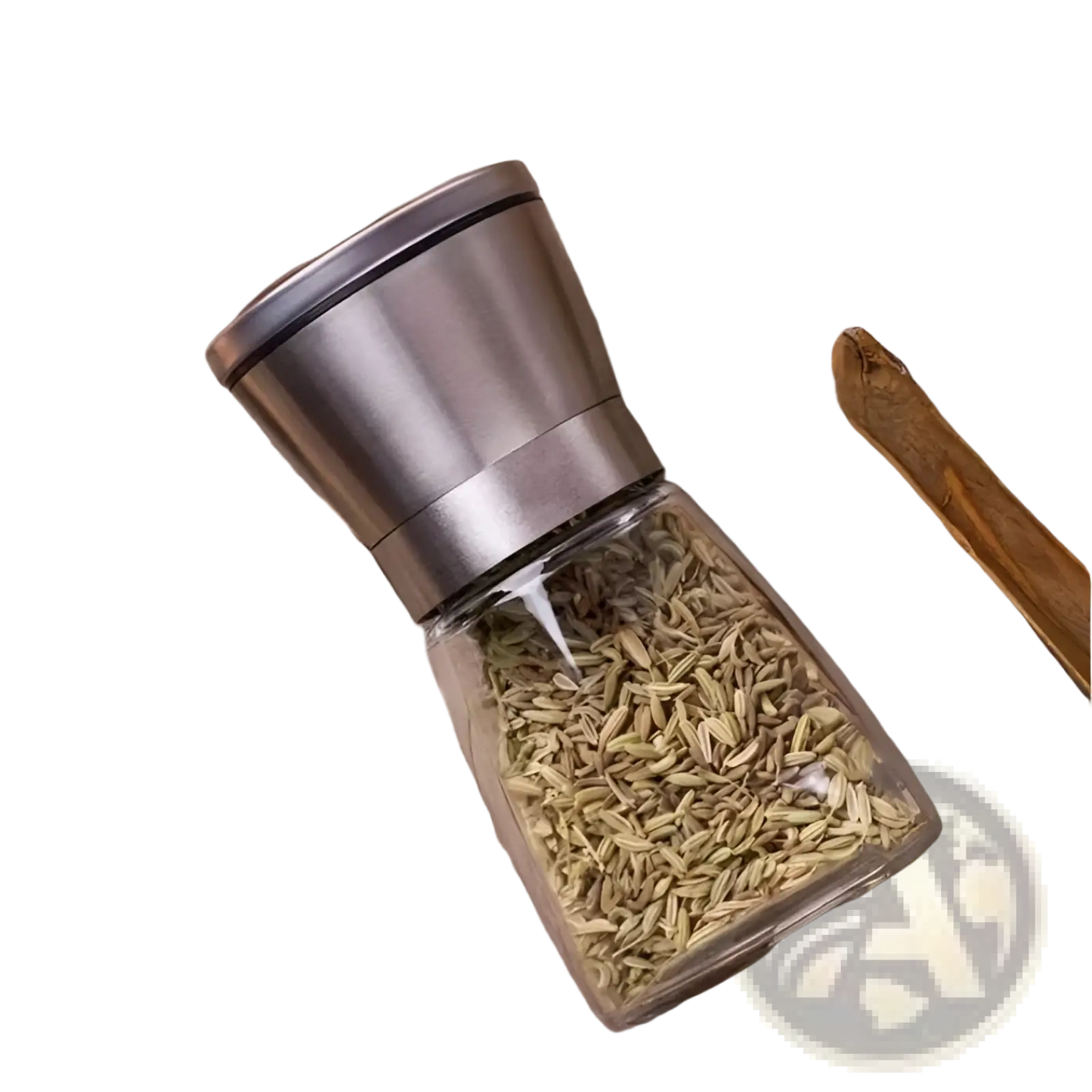 Pepper Grinder Set Stainless Steel Glass 4 Pack