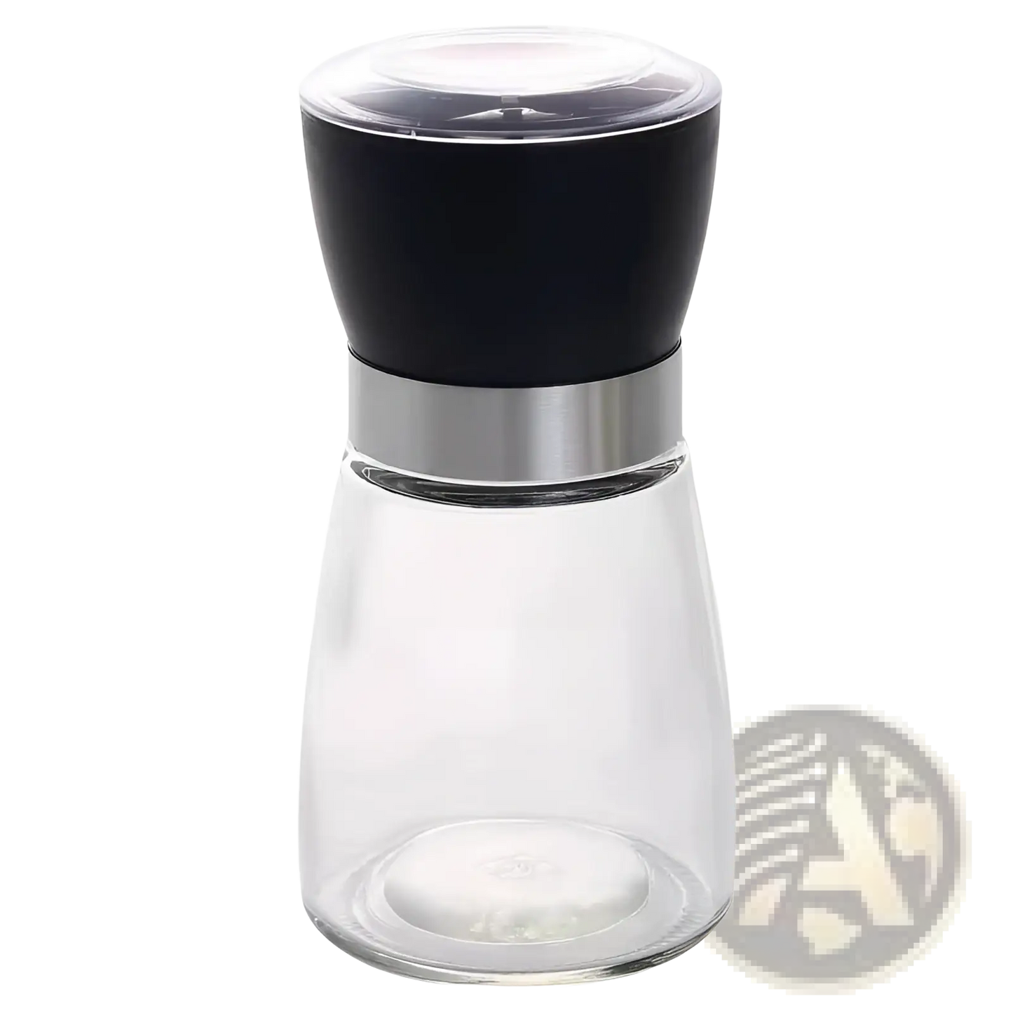 Pepper Grinder Set Stainless Steel Glass 4 Pack