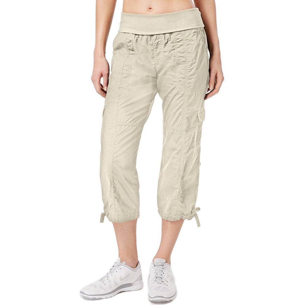 Calvin Klein Women's Performance Cargo Cropped Pants Navy Size 2 Extra Large