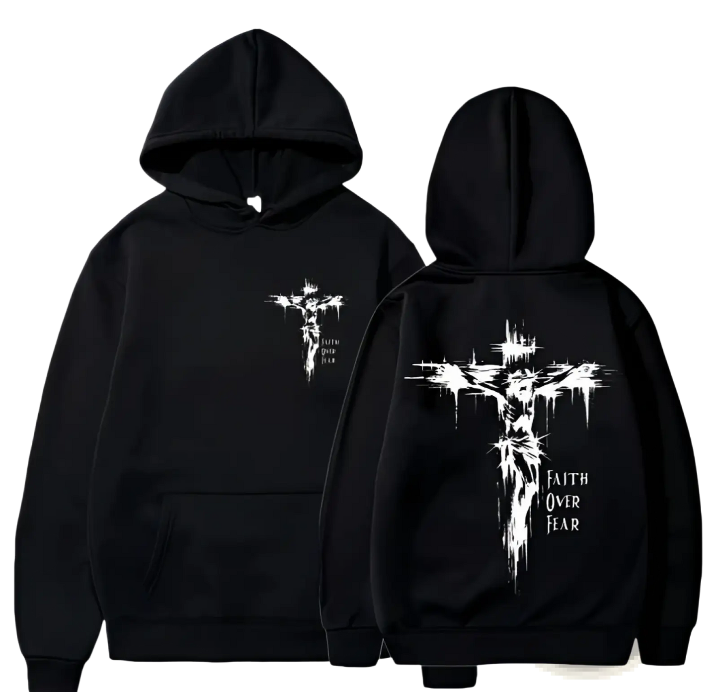Philippians 4:13 Cross Graphic Men's Pullover Hoodie