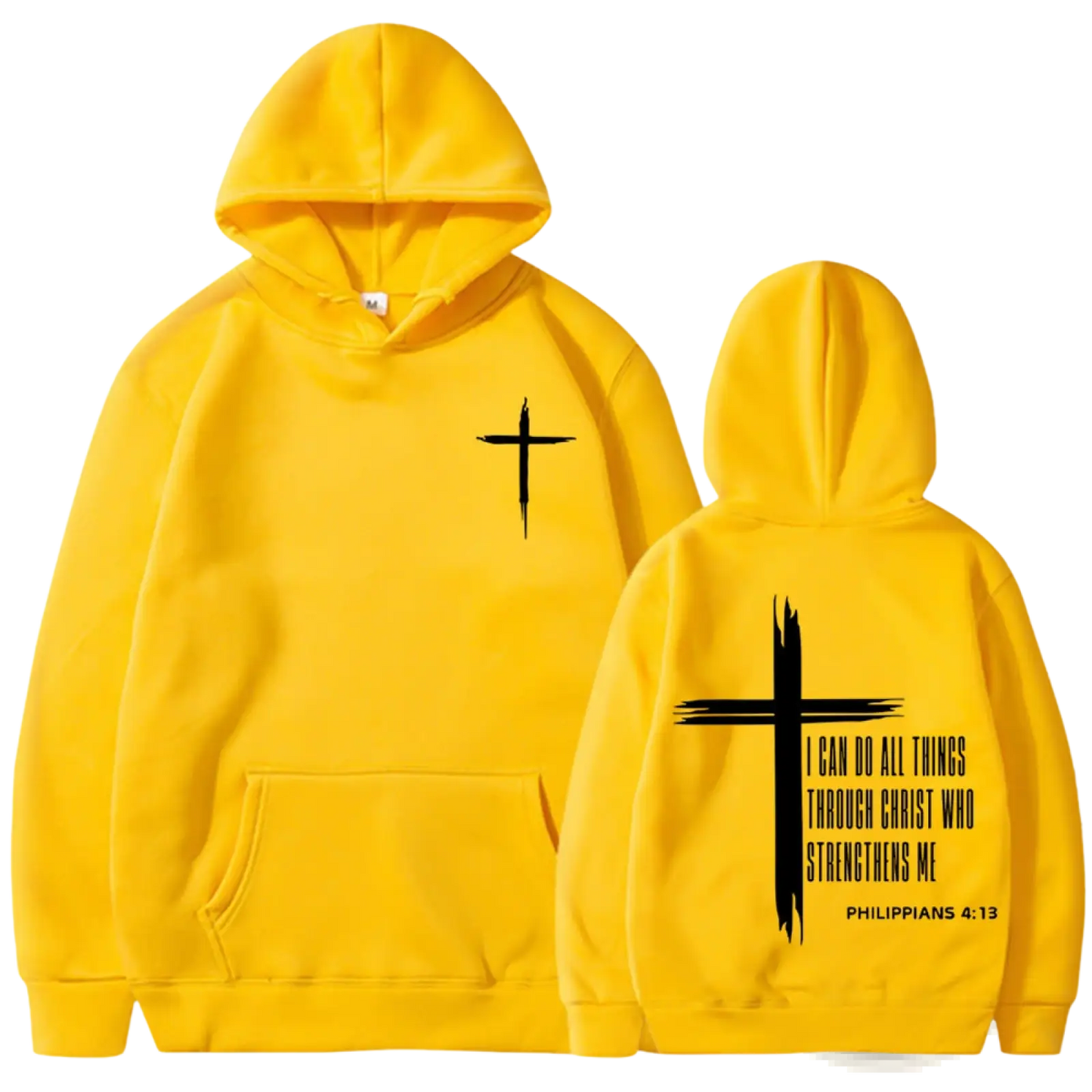 Philippians 4:13 Cross Graphic Men's Pullover Hoodie
