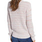 Lukcy Brand Women's Marled Crew Neck Sweater Pink Size Petite Small