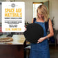 Heritage 15" Ceramic Pizza Stone Set - Non-Stick, Stain-Free with Bonus Cutter - Black