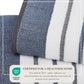 Decorative Cotton Stripe Bath Towel Set - Noelle Collection