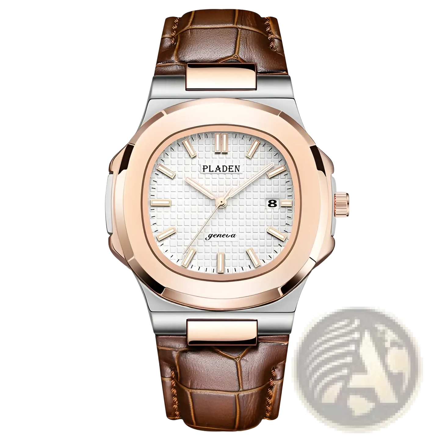 Pladen Men's Luxury Waterproof Quartz Watch with Date Display