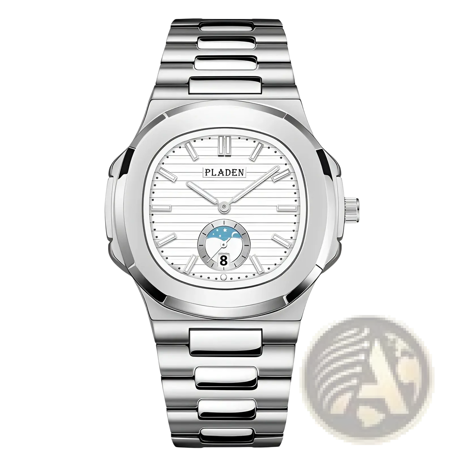 Pladen Men's Luxury Waterproof Quartz Watch with Date Display