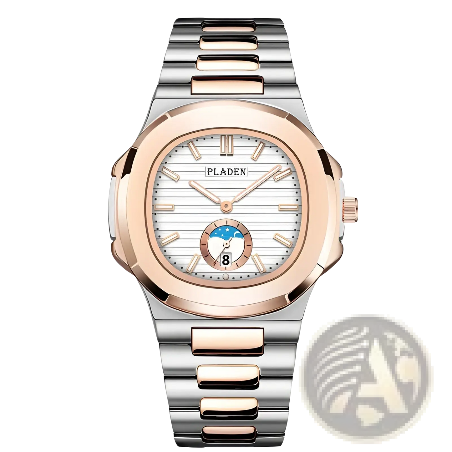 Pladen Men's Luxury Waterproof Quartz Watch with Date Display