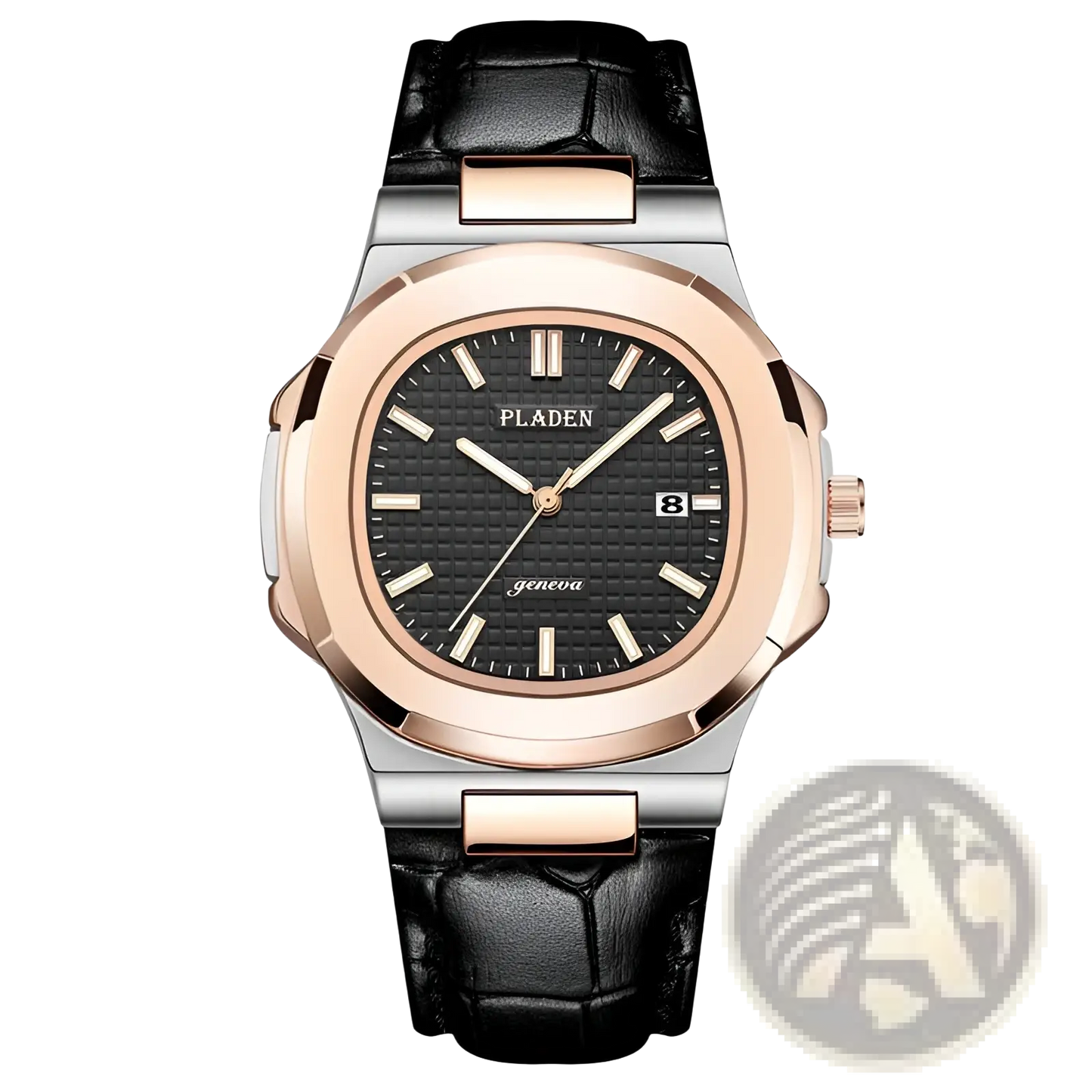 Pladen Men's Luxury Waterproof Quartz Watch with Date Display
