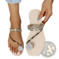 Plus Size Rhinestone Strappy Summer Sandals