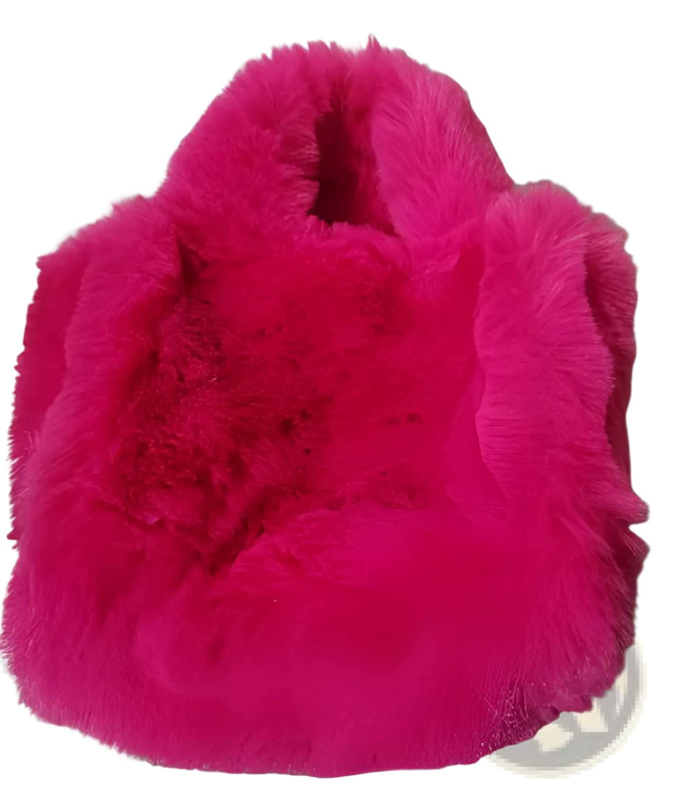 Plush Faux Fur Tote Bag with Chain Strap Shoulder Bag
