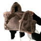 Plush Faux Fur Tote Bag with Chain Strap Shoulder Bag