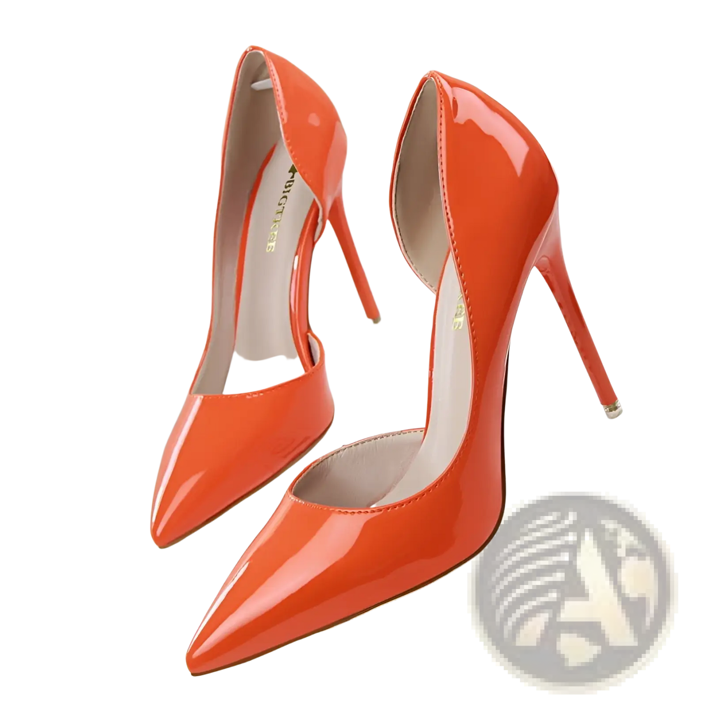 Pointed Toe Patent Leather Stiletto High Heels