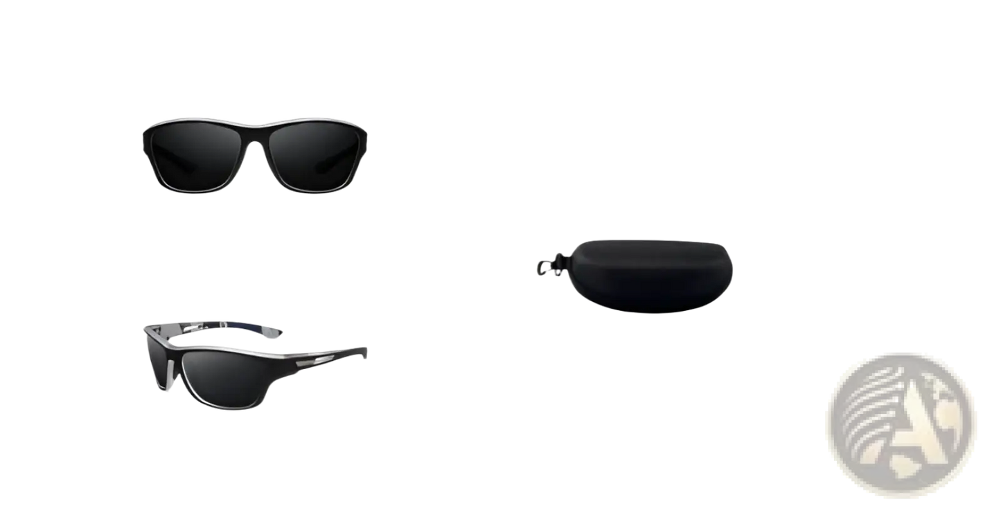 Polarized Oval Camouflage and Mirrored Men's Sport Sunglasses