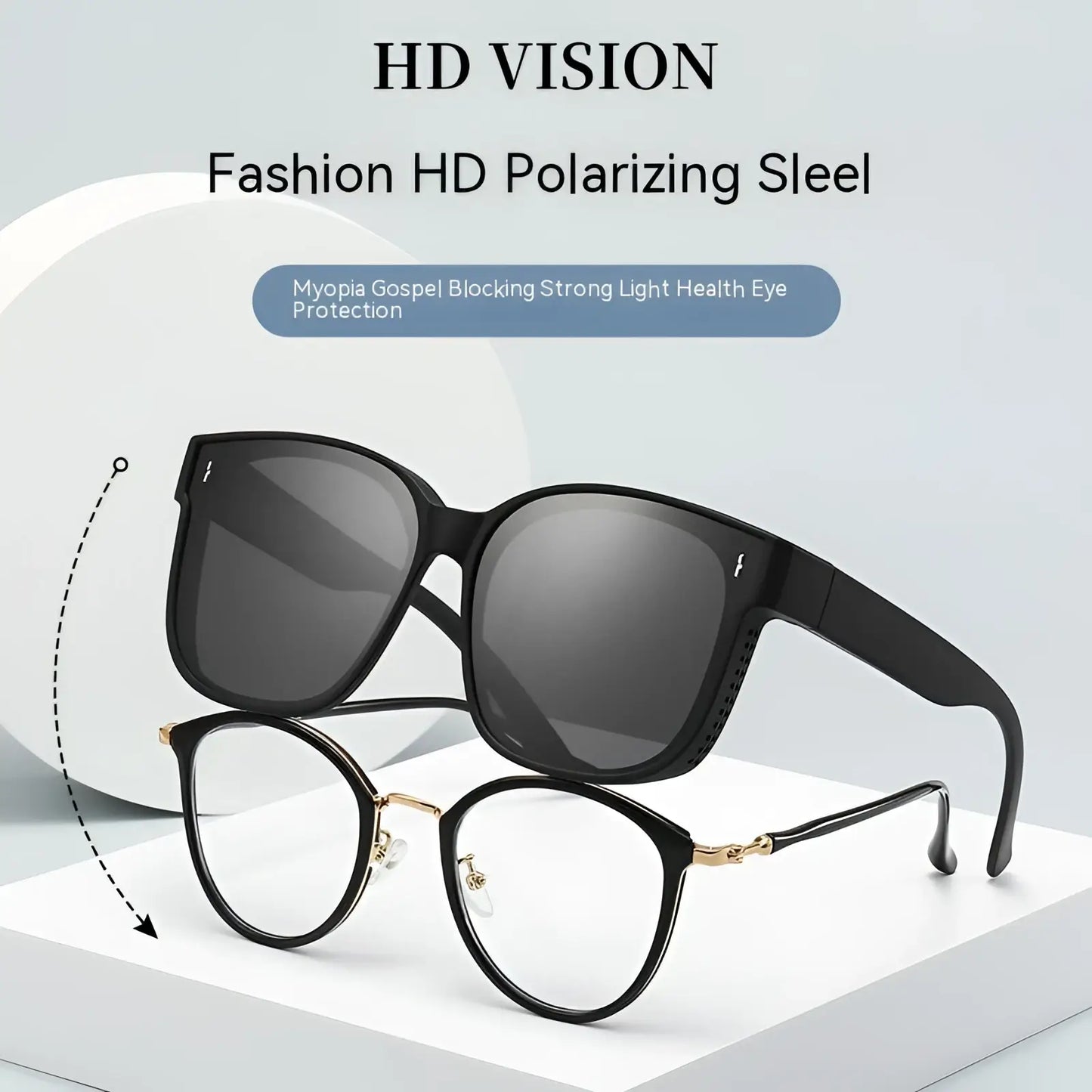 Polarized Square Anti Glare Driving Sunglasses