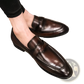 Polished Dark Brown Leather British Loafers
