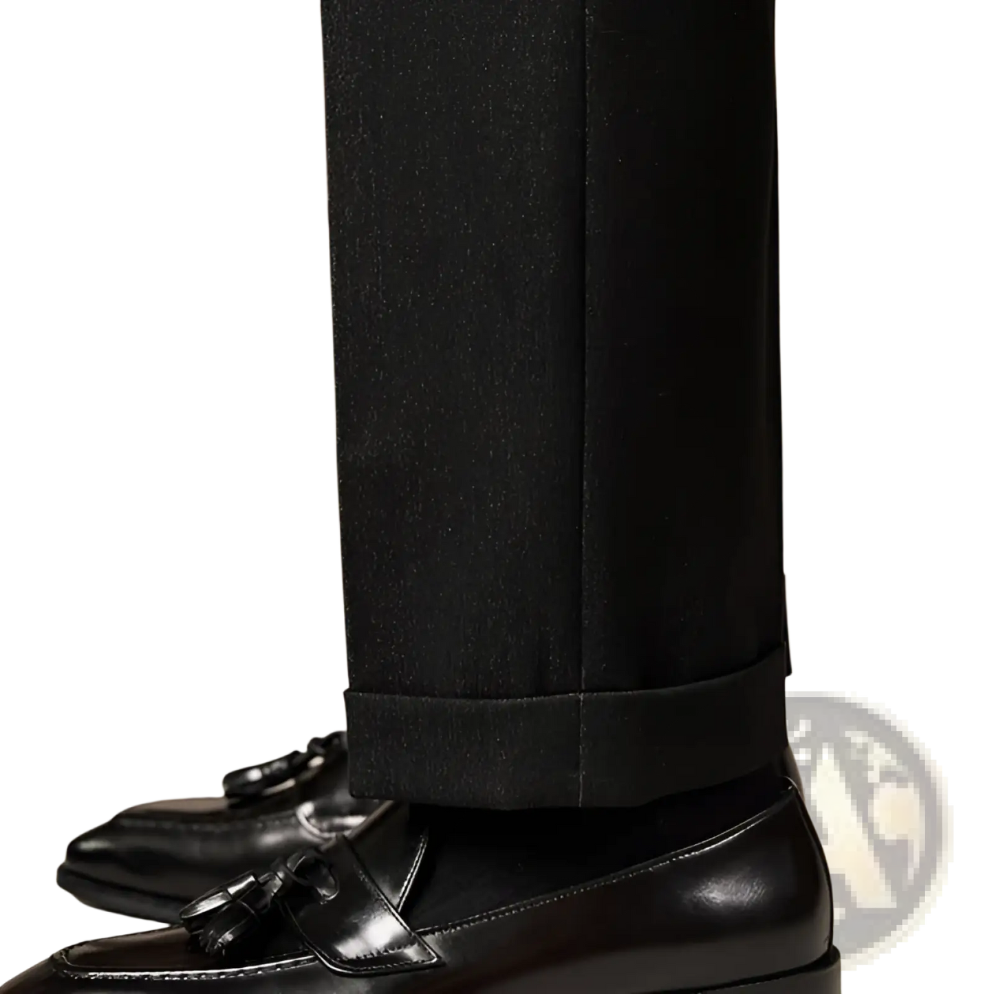 Polished Genuine Leather Tassel Loafers