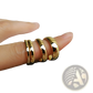 Polished Gold Tungsten Steel Couple Wedding Bands