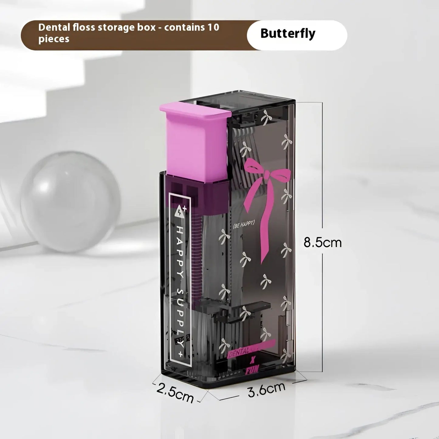 Portable Dental Floss Box Automatic Pop-up Dispenser
